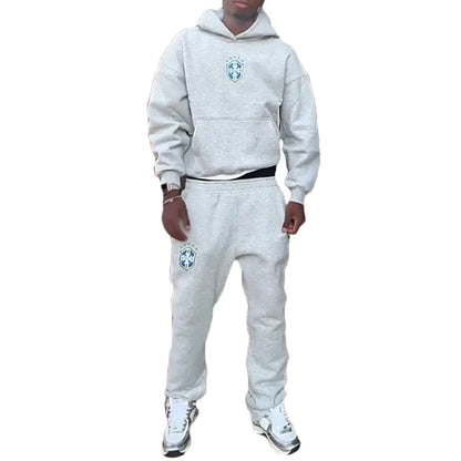American Hip-Hop Sets Mens High Street Y2K Hoodie Straight Sweatpants Couple Printed Suit Spring Autumn Streetwear Hoodie Sets