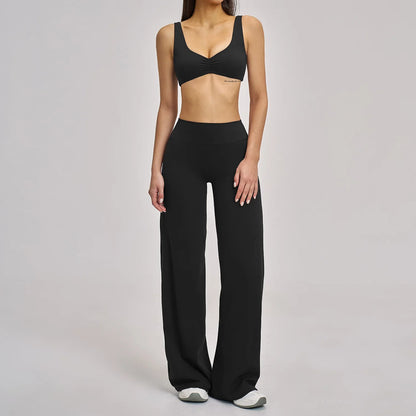 Yoga Set 2/3PCS Workout Outfit Fitness Long Sleeved Sportswear Gym Tracksuit Leggings Sports Bra Athletic Wear Pilates Clothes