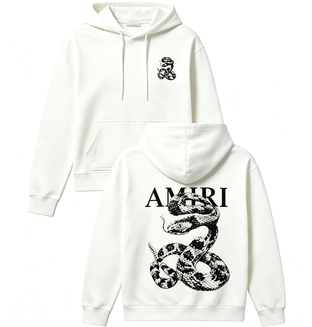 Snake Graphic Loose hoodies Light Luxury Trendy Short - Sleeve Unisex Versatile Casual Wear graphic sweatshitr pro choice Tops