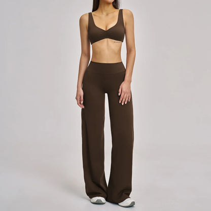 Yoga Set 2/3PCS Workout Outfit Fitness Long Sleeved Sportswear Gym Tracksuit Leggings Sports Bra Athletic Wear Pilates Clothes