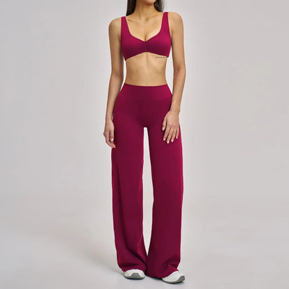 Yoga Set 2/3PCS Workout Outfit Fitness Long Sleeved Sportswear Gym Tracksuit Leggings Sports Bra Athletic Wear Pilates Clothes