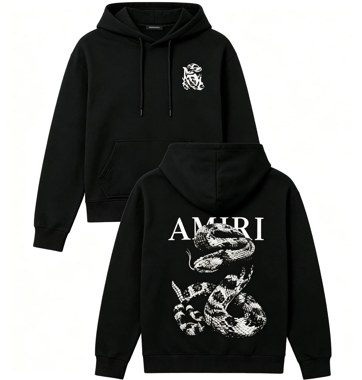 Snake Graphic Loose hoodies Light Luxury Trendy Short - Sleeve Unisex Versatile Casual Wear graphic sweatshitr pro choice Tops