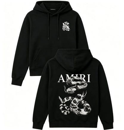 Snake Graphic Loose hoodies Light Luxury Trendy Short - Sleeve Unisex Versatile Casual Wear graphic sweatshitr pro choice Tops
