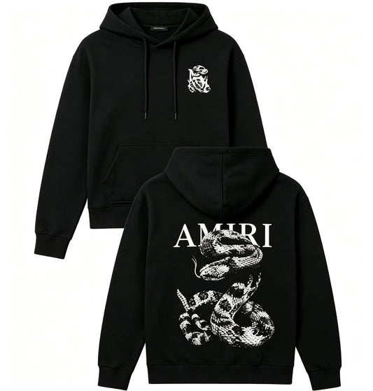 Snake Graphic Loose hoodies Light Luxury Trendy Short - Sleeve Unisex Versatile Casual Wear graphic sweatshitr pro choice Tops