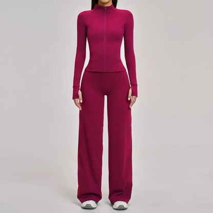 Yoga Set 2/3PCS Workout Outfit Fitness Long Sleeved Sportswear Gym Tracksuit Leggings Sports Bra Athletic Wear Pilates Clothes