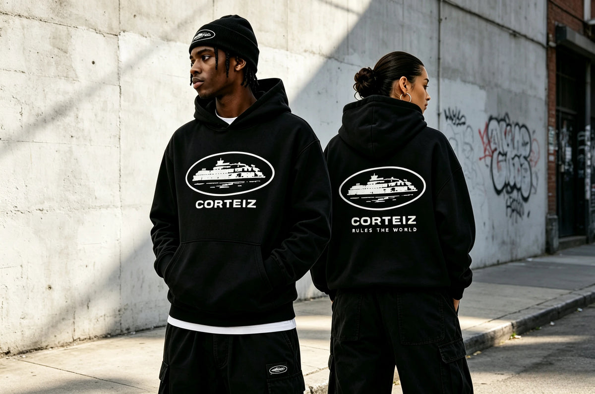Men Women Streetwear Hoodie Vintage Island Corteiz