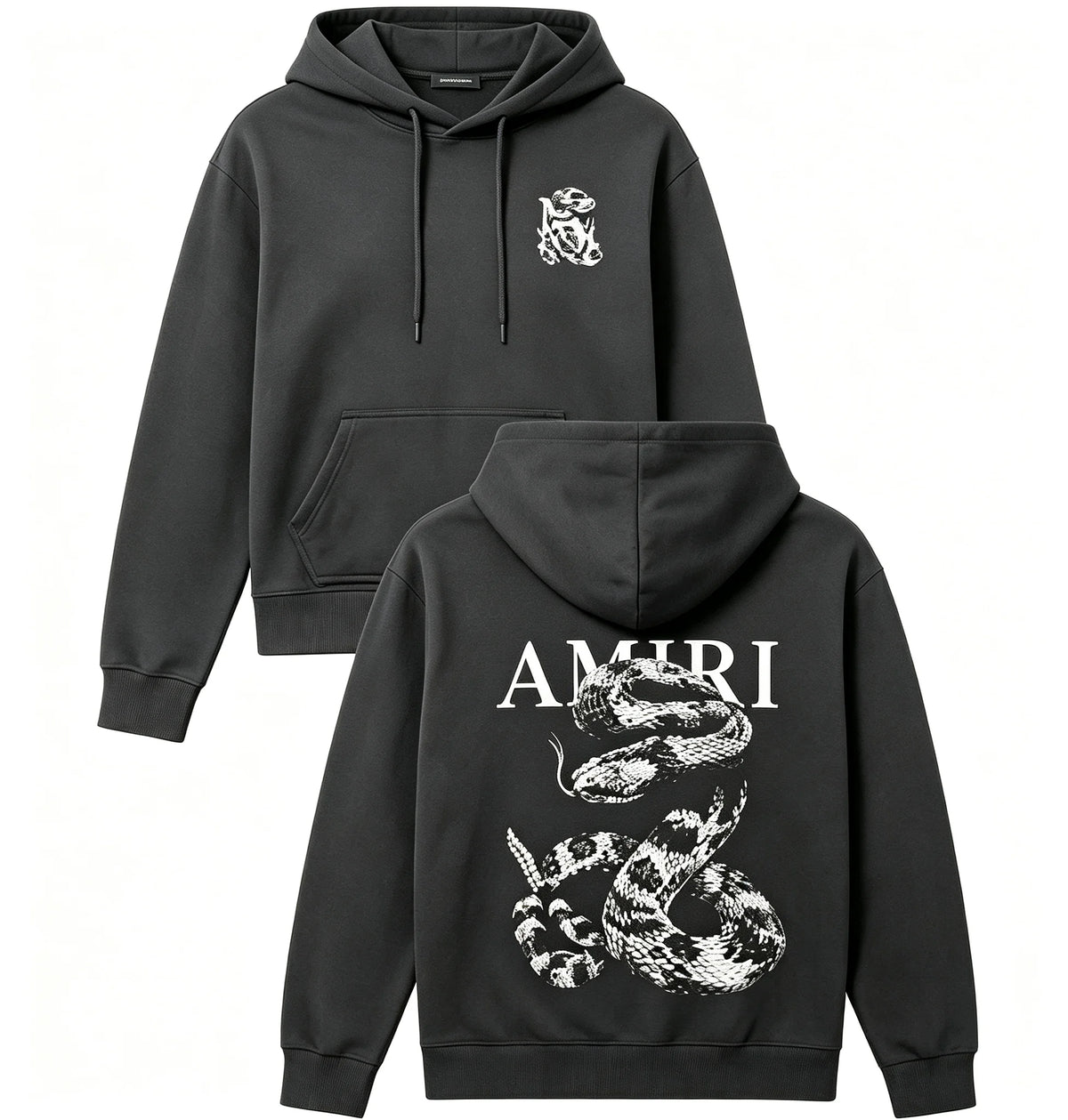 Snake Graphic Loose hoodies Light Luxury Trendy Short - Sleeve Unisex Versatile Casual Wear graphic sweatshitr pro choice Tops